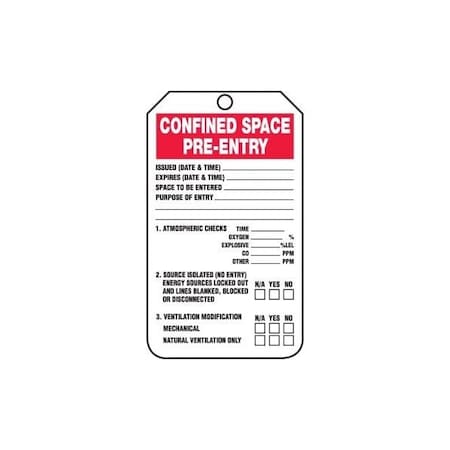 Accuform Danger, RP-Plastic, 3-1/4 in Width, 3/8 in Height, , 5 PK TCS327PTM